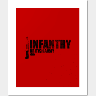 British Army Infantry (distressed) Posters and Art